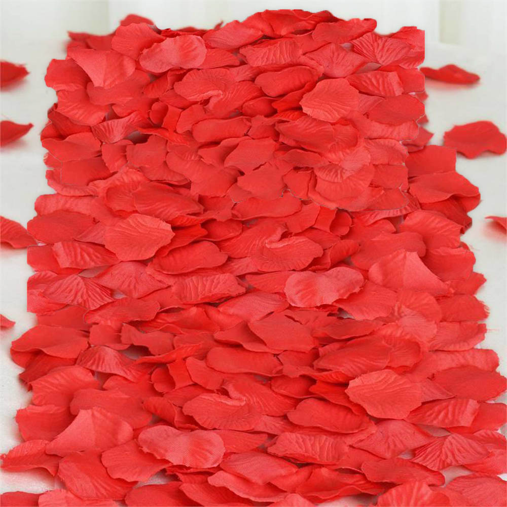 100-2000 Silk Rose Petals Confetti Flower Table Celebration Wedding Decoration 
