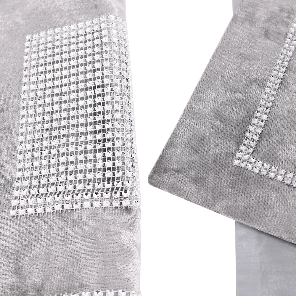 6PACKS 40 x 30cm Sparkle Luxury Diamante Velvet Placemats Table Mat