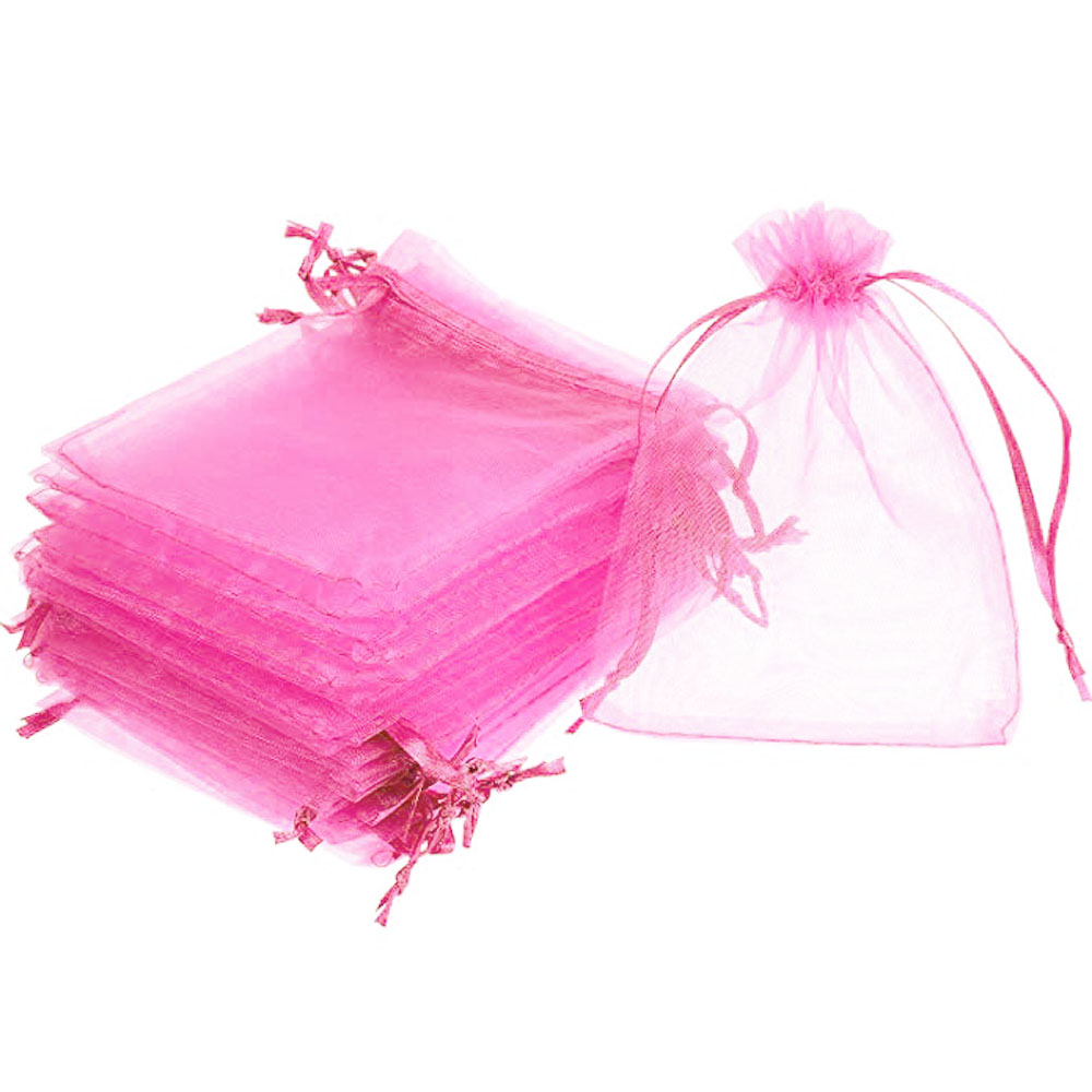 50 ORGANZA BAGS Wedding Party Favour Gift Candy Jewellery Pouch Large Small 25 